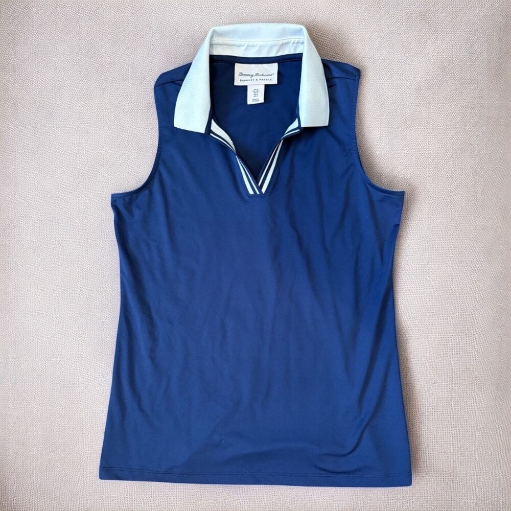 Tommy Bahama Racquet & Paddle Sleeveless Golf Polo Shirt